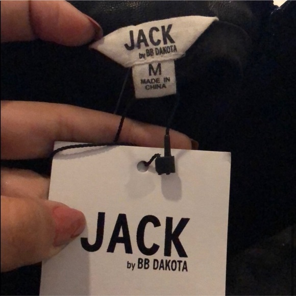 Jack by BB Dakota vegan leather pinafore dress - Picture 4 of 6